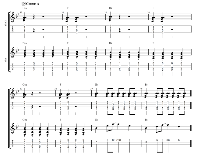 Chorus arrangement